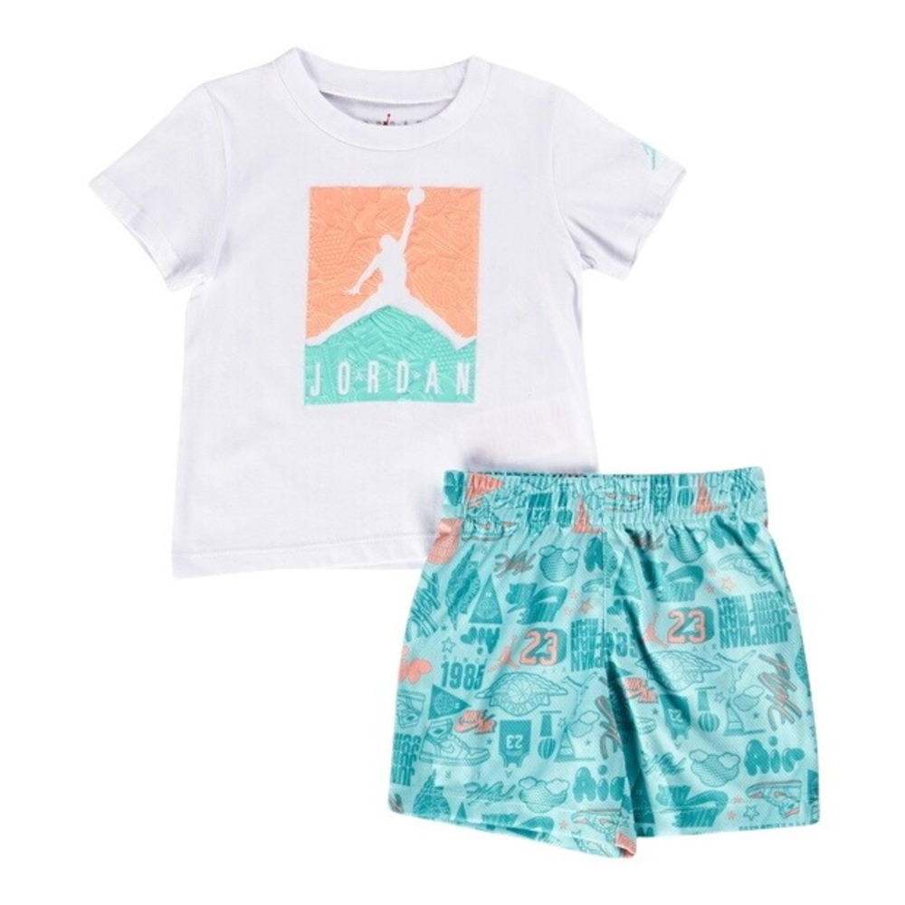 Jordan Little Kids Tropical Twist 2-Piece Set All Over Print Size 12 Months